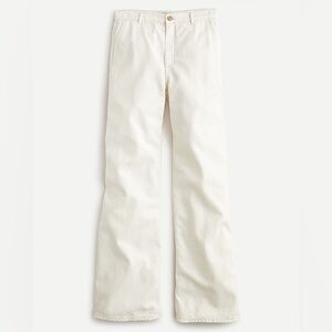 J. Crew Ivory/Butter High-Rise Trouser Jeans